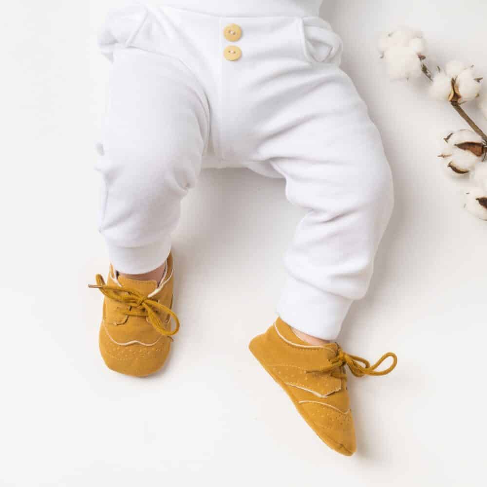 Brown Baby Boy Baptism Shoes